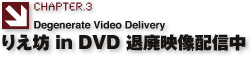 Chapter.3 Degenerate Video Delivery りえ坊 in DVD　退廃映像配信中